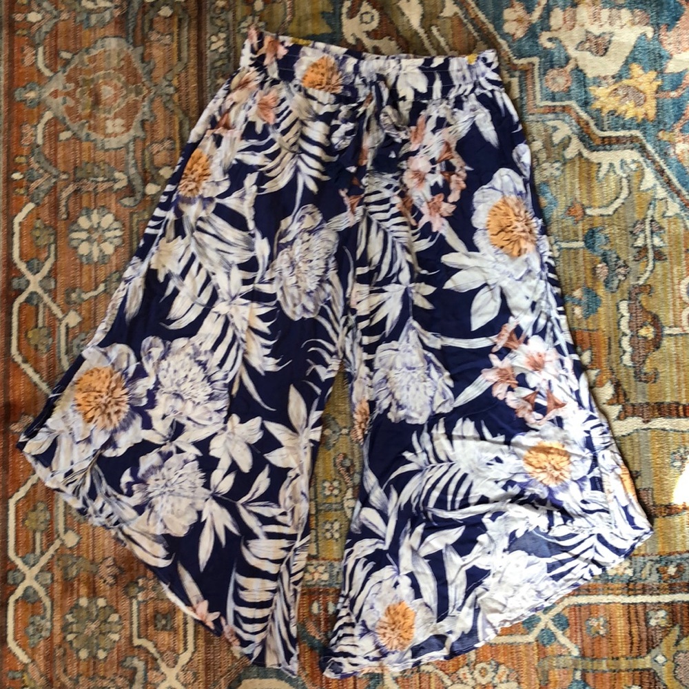Anthro Lightweight Floral Lounge Pants